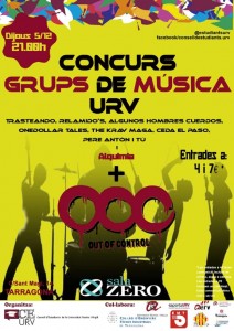 Cartell de la Final dels Grups de Música de la URV