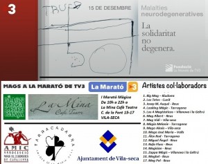 Cartell de l'acte que Vila-seca ha programat per La Marató de TV3