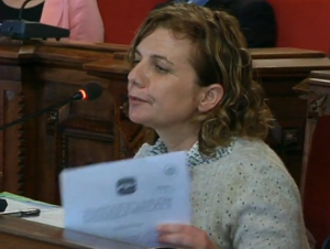 ICV-EUiA, amb la seva portaveu Arga Sentís, ha presentat una moció conjunta amb el PSC contra la reforma de llei de l'avortament