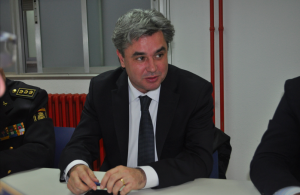 Jordi Sierra, subdelegat del govern central, present a la reunió