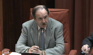 Francesc Perendreu, president de l'Arecas, avui al Parlament