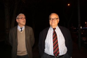 Josep Prat (dreta) acompanyat del seu advocat