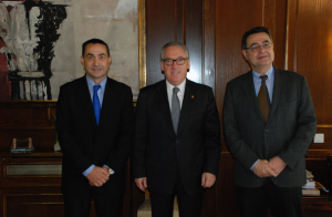 Visita de Repsol al president de la diputació de Tarragona.