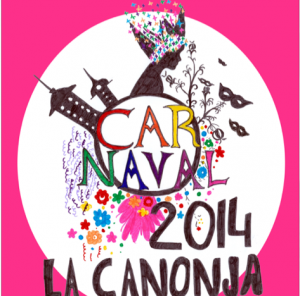 Cartell del Carnaval de la Canonja 2014.