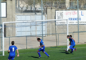 El gol de l'empat de Ferri. Foto: JM.Salvat