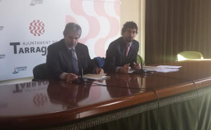 El delegat del Govern de la Generalitat, Quim Nin, i el regidor de Seguretat, Carles Castillo