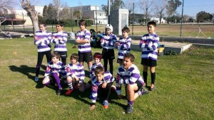 L'equip Sub10 del Rugby Tarragona