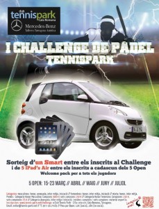 Cartell de la I Challenge de Pàdel TennisPark