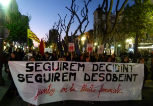 La segona manifestació portava com a lema 'Seguirem decidint, seguirem desobeint'