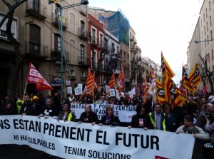 La marxa ha sortit des de la Rambla Vella