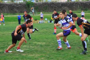 Una imatge del partit Osona-Rugby Tarragona categoria cadet Joan Grau