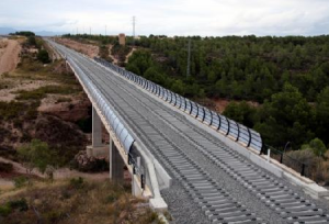 Viaducte del Corredor del Mediterrani a l'Hospitalet de l'Infant