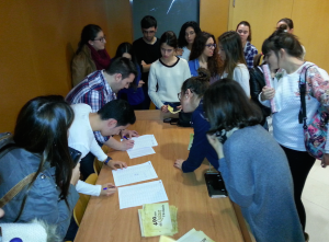 Un grup d'estudiants ha participat de les jornades dedicades al Quixot d'Avellaneda
