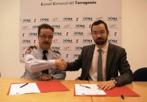 Els representants de Protecció Civil i el Consell Comarcal del Tarragonès