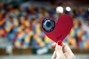 Detall del cor que Clikcat ha dissenyat per la Marató d'enguany