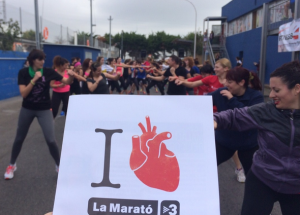 El grup de Fitness4Live Tarragona, amb la Marató