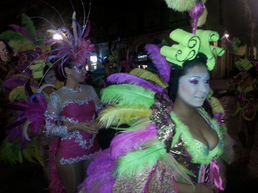 Un dels instants de l'arribada del Carnaval a la ciutat