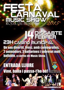 Cartell de les festes del Carnaval a Roda de Berà