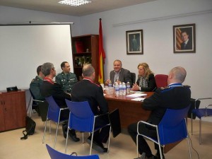 Un moment de la reunió de la Junta de Seguretat Local