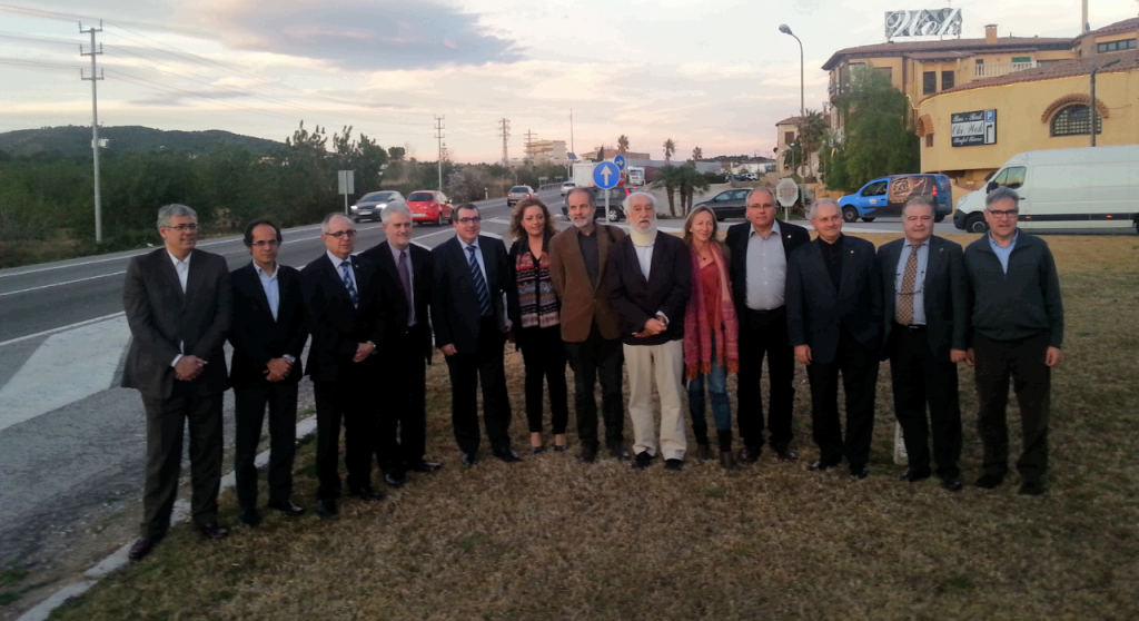 Alcaldes del territori, senadors i diputats a Madrid, junts per corregir el dèficit de l'N-340. Foto: Tarragona21