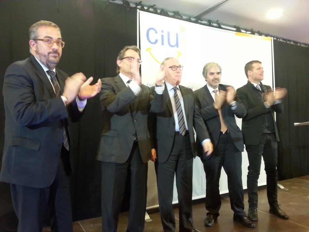 Martí Barberà, Artur Mas, Josep Poblet, Quim Nin i Josep M. Cruset. Foto: Tarragona21