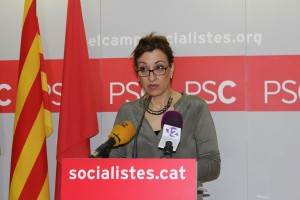 Núria Segú a la seu del PSC. Foto:Tarragona21