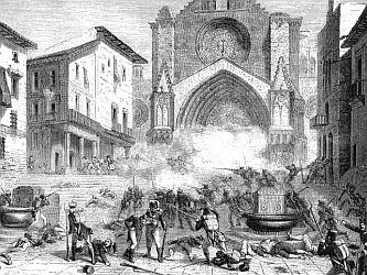 Gravat de l'assalt de les tropes de napoleó a Tarragona l'any 1811. 