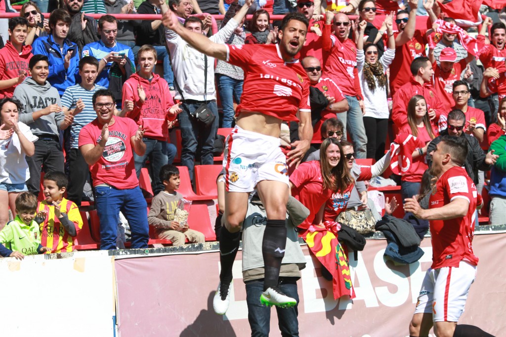 Pablo Marín, fent el gol de la victòria. Foto: Tarragona21