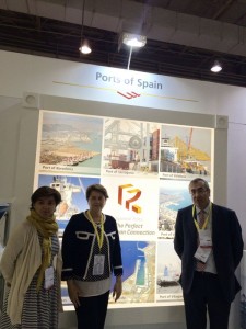Representants del Port de Tarragona a l'estand de Ports of Spain