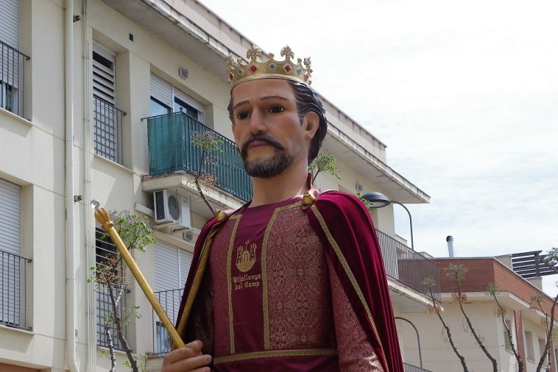 El gegant de Vilallonga, Alfons I de Catalunya. Foto: Tarragona21