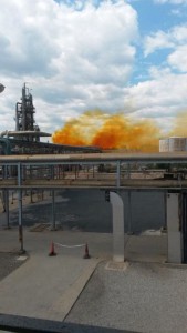Fuita de gas a la planta química de Tarragona. Foto: Cedida