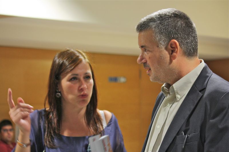 Pau Ricomà i Mònica Alabart, primer i segon de la llista d'ERC a l'Ajuntament de Tarragona. 
