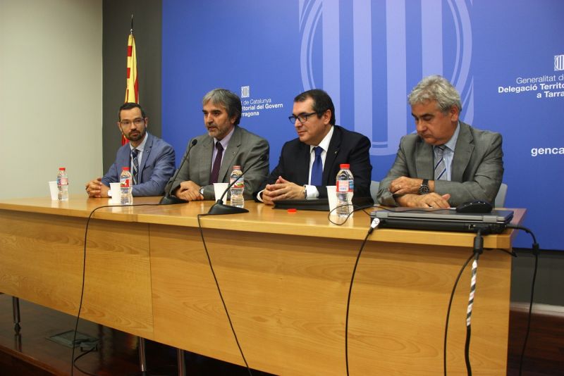 D'esquerra a dreta, Frederic Adan, Quim Nin, Jordi Jané i Cèsar Puig. Foto: ACN