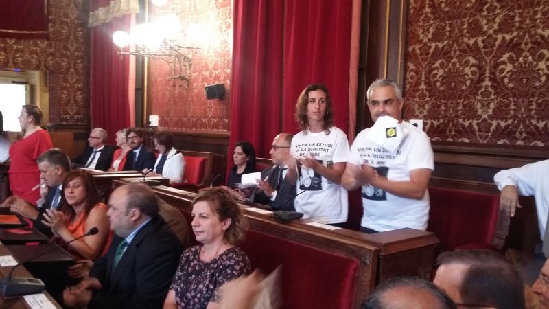 Laia Estrada i Jordi Martí dins del ple Foto:Tarragona21