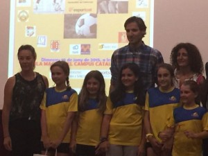 Campiones de la categoria infantil femení, escola Elisabeth de Salou. Foto: Tarragona21