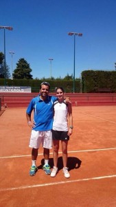 Claudia Bartolomé, guanyadora del cadet provincial de tennis. Foto: Cedida