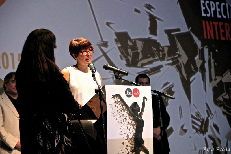 La directora tarragonina Anna Bofarull, presentant el film. Foto: Aixa Aceña-FIC-CAT