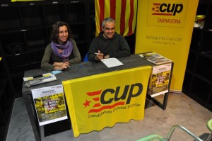 Laia Estrada i Jordi Martí, nous regidors electes. Foto: CUP