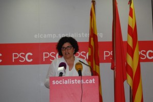 Rosa Maria Ibarra presenta la seva candidatura a la seu del PSC de Tarragona. Foto: Tarragona21