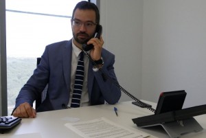 Adan, al seu despatx de l'edifici d'Emergències de Reus. Foto: Tarragona21