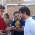 Carles Castillo atenent a mitjans durant la presentació de la seva candidatura pel 27S. Foto: Tarragona 21