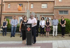 Imatge d' arxiu de la Diada Nacional de Catalunya 2014 a Constantí. 