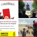 Amnistia Internacional organitza una concentració per la causa dels refugiats