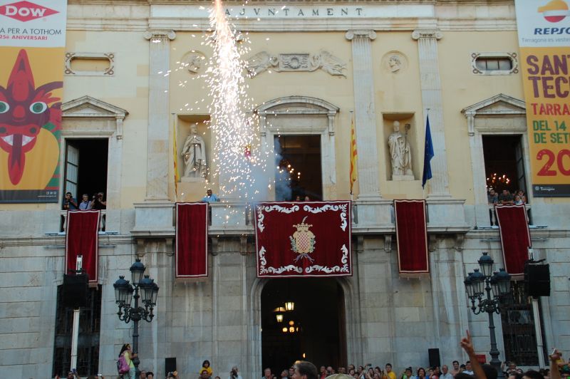 Imatge de la Crida i l' encesa de la Tronada. Foto: Tarragona 21