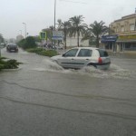 Les fortes pluges deixen greus desperfectes a Cunit, Calafell i Cubelles