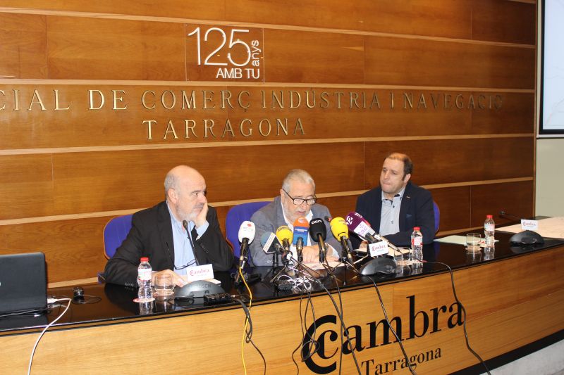 Imatge d'Andreu Suriol en un acte de la Cambra. Foto:Tarragona21