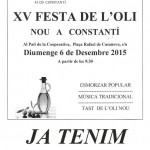 Constantí celebra la XV Festa de l’Oli Nou