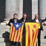 Els diputats i senadors d’ERC de Tarragona defensen l’Ebre davant el Congrés amb estelades