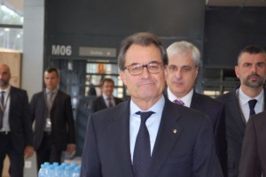 Artur Mas, en una rcent visita a Tarragona, seguit dels consellers en funcions Germà Gordó i Santi Vila. Foto: Tarragona21