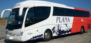 Un autobús de la companyia Plana. Foto: Busplana.com
